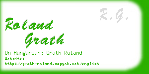 roland grath business card